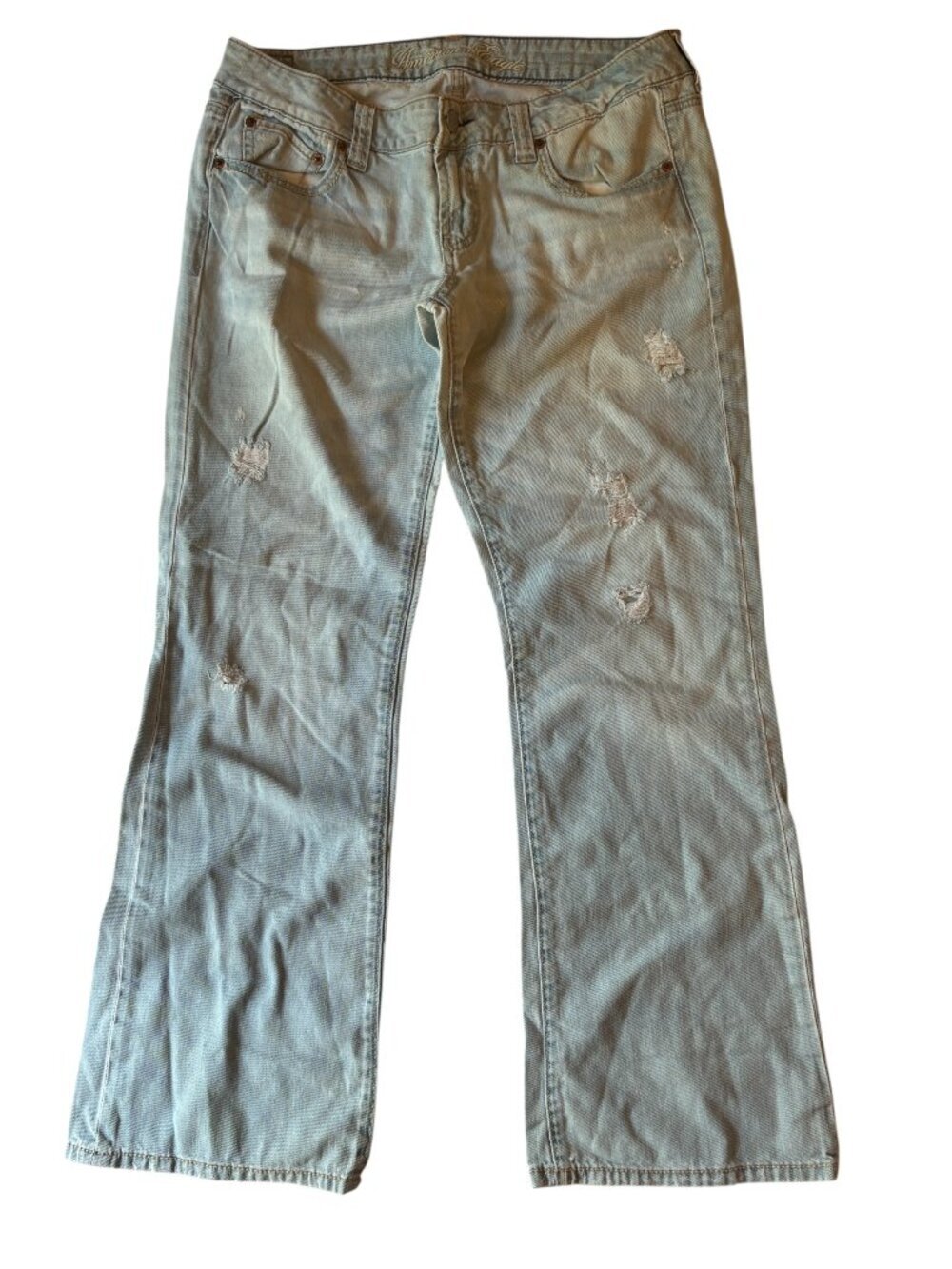 American Eagle FAVORITE BOYFRIEND Lightwash Jean Size 12